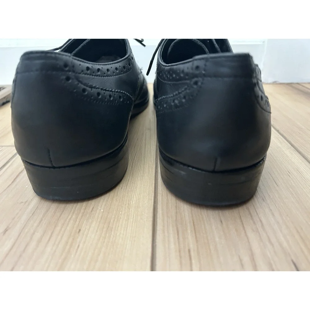 Gordon Rush Men's Black Leather Wingtip Brogue Oxfords Dress Shoes Lyle Size 11